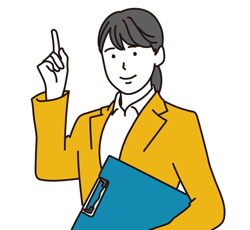 解説をする人のイラスト